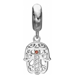 Hamsa Hand Charms Sølv