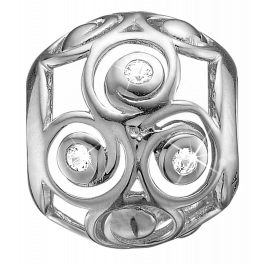 Triple Spiral Charms sølv