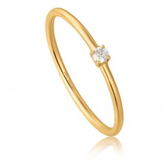 14kt Gold Solitaire Natural Diamond - Guld Ring